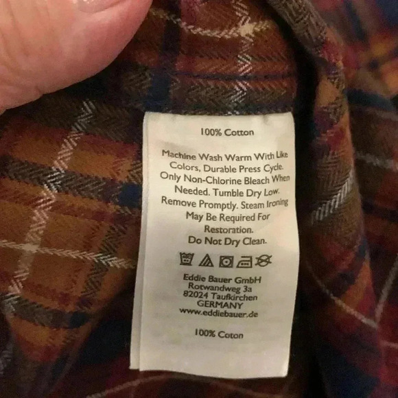 Eddie Bauer  NWOT thick flannel shirt, Size Medium - Picture 5 of 7